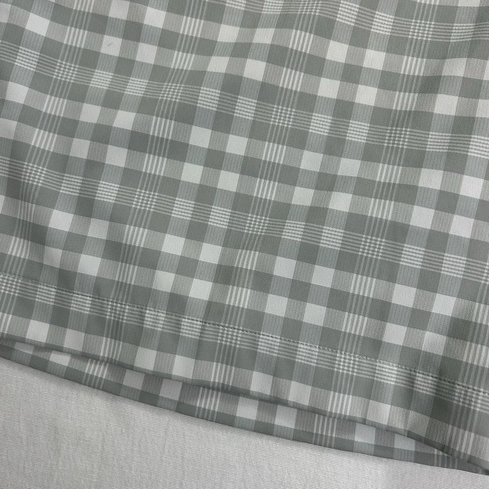 Nike Dri Fit Golf‎ Shorts Flat Front Pockets Gray White Plaid Gingham Mens 40